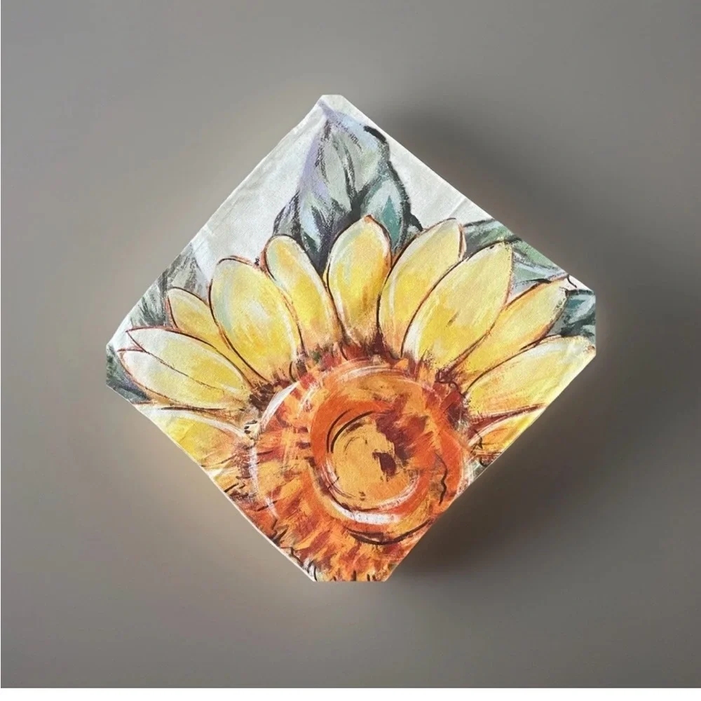 Sunflower Print Set of 2 18x18” Pillow Covers 🌻🆕🌻